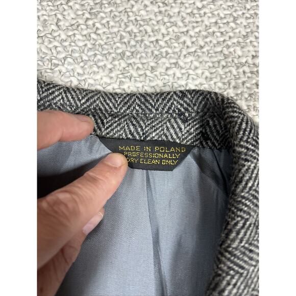 Bullock & Jones Vintage Men's Sport Coat Blue Plaid Wool - Picture 2 of 12